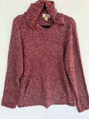Woolrich Women's Red Marled Pullover Hoodie